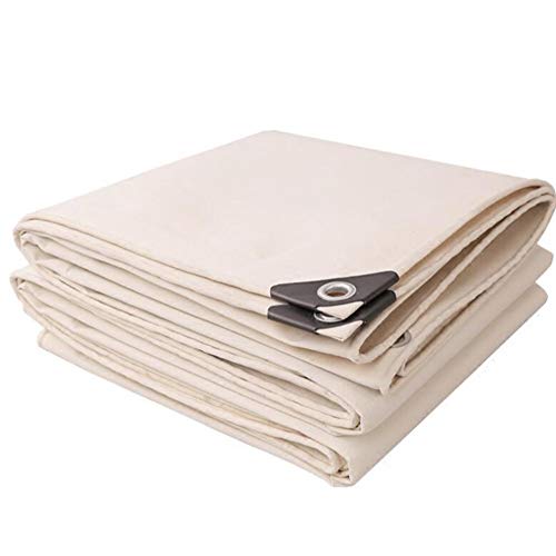 Preisvergleich Produktbild Plane Schattentuch - Dickes Silikontuch Sonnenschutzzelt Regenschutztuch Wasserdichte Sonnenschutzplane - Weiße Leinwand - 500 g / m2 (Dicke 0,7 mm) - Poncho ( Color : White , Size : 5x5m )