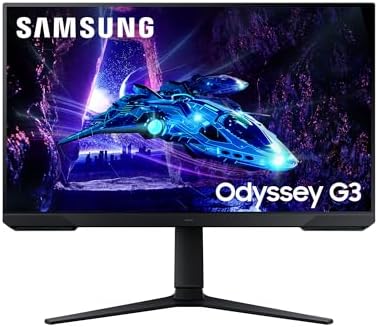 Samsung Monitor Gaming Odyssey G3 (S27DG302), Flat, 27", 1920x1080 (Full HD), VA, 180 Hz, 1 ms, AMD FreeSync, HDMI, Display Port, Ingresso Audio, HAS, Pivot, Flicker Free, Eye Saver Mode