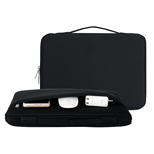hseok 33–33,8 cm Laptop Sleeve Schutzhülle für 33 cm MacBook Air/MacBook Pro Retina/12,9 iPad Pro/33 cm 13,3 „Apple Lenovo Dell HP Ultrabook Computer Schutzhülle Tasche Cover Tragetasche/Handtasche/Aktenmappe Handtasche, schwarz schwarz schwarz - 3