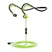 Price comparison product image Neckband Sports Earbud,Workout Earphone with Microphone,Stereo Headset with Noise Isolating,Sweatproof In-Ear Headphone for iPhone Android,Green