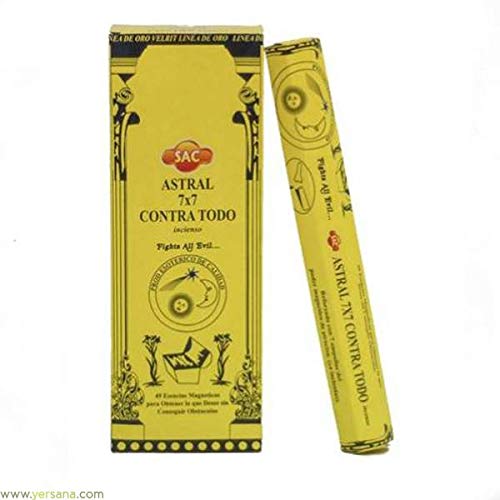 Incienso SAC Astral 7x7 Contra Todo - Set de 6 paquetes hexagonales