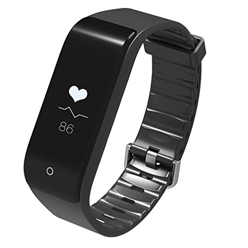 Riversong WaveFit Fitness Armband, Fitness Tracker, Aktivitätstracker für Android und IOS, Sport Uhr mit Schrittzähler, Kalorienzähler, Herzfrequenz-Anzeige, Schlaf-Monitor, Wecker, Neu Version