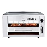 Meateor 800 Grad Oberhitzegrill Helios Gasgrill Hochleistungsgrill Aus Edelstahl Inkl. Grillrost Und Gastroschale