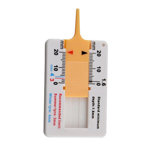 Covermason Reifen Lauffläche Tiefenmesser Messchieber Profiltiefenmesser Für Auto Motorrad Wohnwagen Anhänger Rad Maßnahme