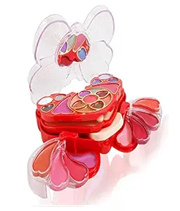 GlavonLatest ADS Makeup Kit for Girls with |15,Eye Shadow|8,Lip Color|2,Blusher|2,Powder Cake|3,Sponge/Puff/Brushes| + S.f.r 9 Colors Eye Shadow Glitter Pallate - (Free)