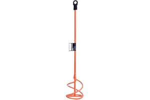 CTOPOGO Paint & Mortar Mixer Compound, Sealer, Grout, Thinset, Plaster, Mud, Cement Mixer -Paint Mixer Attachment-Zinc Plated Steel-80mmx 400mm-03