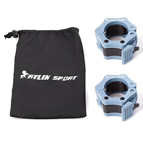 Kylin Sport Paar 5,1 cm Zoll ABS Schraubverschlüsse Klemme Haken Grip w/Quick Release Sicherer Schnappverschluss für Standard Olympischen Hanteln
