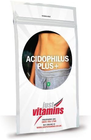 Just Vitamins Acidophilus Plus+ (5 billion) Probiotic 360 Capsules with Prebiotic for Digestion and Digestive Health