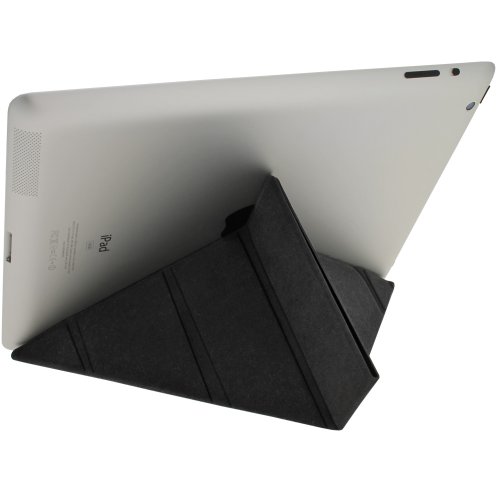 igadgitz Schwarz Faux Leder Kunstleder ‚Cover Mate Transformer‘ Cover für Apple iPad 2, 3 & Neue iPad 4 mit Retina Display 16GB 32GB 64GB Mit Sleep/Wake Funktion & Magnetischen Klipp - 3