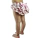 Wennikids Newborn Baby Girls Toddler Pink Floral Satin ruffle bloomers Nappy Diaper Covers Medium