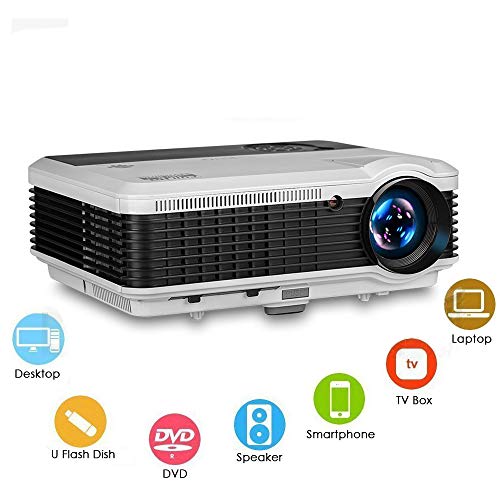 4500 Lumens Wxga LCD HDMI Video Projectors HD 1080P, 1280x800 Outdoor Digital Movies Projector for H 4500 Lumens Wxga LCD HDMI Video Projectors HD 1080P, 1280x800 Outdoor Digital Movies Projector for H