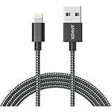 iPhone Charger, Anker (6ft/1.8m) iPhone Cable, Nylon Braided USB Cable with Lightning Connector [Apple MFi Certified] for New