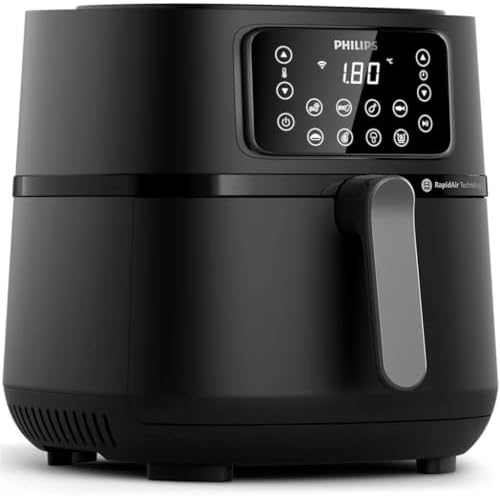 Friggitrice senza olio - PHILIPS - Connected Airfryer XXL HD9285/96 5000 Series - 7,2 L - 6 persone - 16 preimpostazioni - Nero