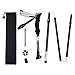 Produktbild TOMSHOO Walking Stock Faltbare Wanderstock Aluminium Trekkingstock 44"-53" Einstellbarer leicht Eva-Schaum Griff für Damen Herren und Kinder,Trekking, Wandern und Skifahren