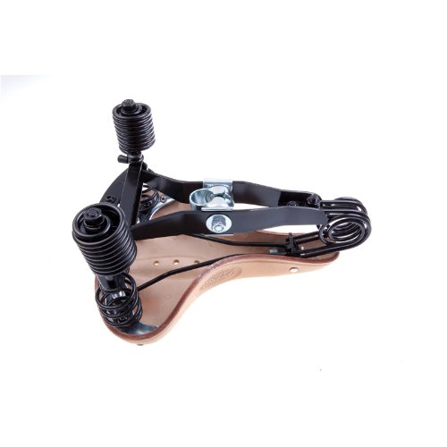 Lepper Primus Herren Fahrrad Sattel Kernledersattel Fahrradsattel - 3