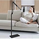 holdUP Tablet Stand and Mobile Holder Floor Desk Sofa Bed Stand Adjustable Portable Foldable Gooseneck 360 Rotating Long Arm