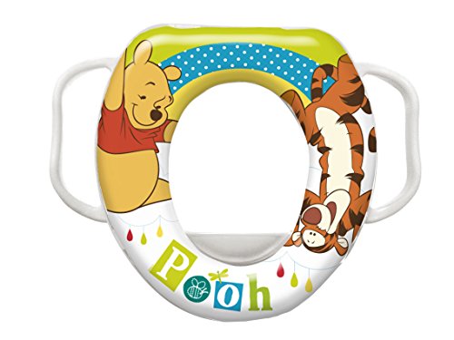 Disney Baby Winnie The Pooh Soft Padded Toilet Training Seat with Handles