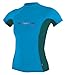Produktbild O'Neill Rash Vests - O'Neill Girls Skins Short Sleeve Crew Rash Vest - Sky/ Deep Teal/ Sky