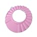 Rosennie Shampoo Shower Bathing Bath Protect Soft Cap Hat For Baby Children (Pink)