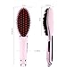 NiceTime Brush Hair Straightener, Instant Magic Silky Straight Hair Styling, Anion Hair Care, Anti Scald, Zero Damage, Massage Straightening Irons, Detangling Hair Brush (Pink)