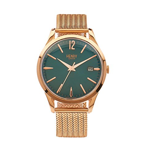 Henry London Unisex-Armbanduhr Stratford Analog Quarz Edelstahl HL39-M-0136 Henry London Unisex-Armbanduhr Stratford Analog Quarz Edelstahl HL39-M-0136