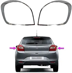 AutoBling Chrome Tail Light Cover for Maruti Suzuki Baleno -Set of 2 Pieces