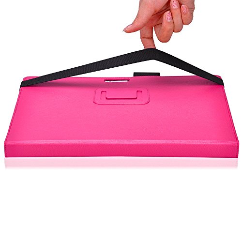 Tasche für Microsoft Surface 3 mit praktischer Stand Funktion aus robustem Kunstleder kombiniert Schutz und Design für Ihr Microsoft Surface 3 Hülle Cover Case Pink von UC Express® - 7