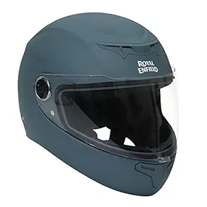 Royal Enfield Solid Full Face Helmet Matt Squadron Blue L