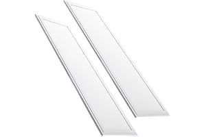 SILAMP Due Pannelli LED 60W 220V 120x30 cm Bordo Bianco Luce Switch 3000K-4200K-6400K