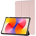 Zuooiec PU Leather Case for HUAWEI MatePad SE Tablet 2024, 11-inch Tablet Cover with Auto Wake/Sleep, Slim Stand Hard Back Shell Protective Smart Cover - Pink