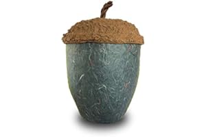 AESTHETIC URNS Biodegradable Ashes Urn Cremation Urn for Ashes Adults Large Urn Bio Memorial Acorn (Stone)