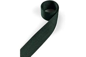 1buy3 Fettuccia Polipropilene, Alta 25 mm e Lunga 4 Metri, Colore: 20 - Verde Muschio | Anche Alta 20mm, 30mm, 40mm o 50mm | 4 o 12 Metri di Lunghezza | 30 Colori