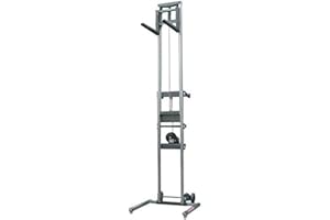 3S SuperSamaStore Manueller Lifter mit Rädern zum Anheben von Klimaanlagen, Professioneller Hebezeug, Manuelle Hebebühne, Aluminium, Tragkraft 160 Kg