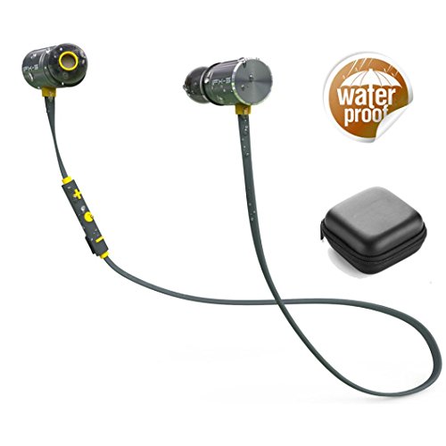 Preisvergleich Produktbild Malloom® Plextone Bluetooth Wireless Sport Wasserdichte Kopfhörer Bx343 (gelb)