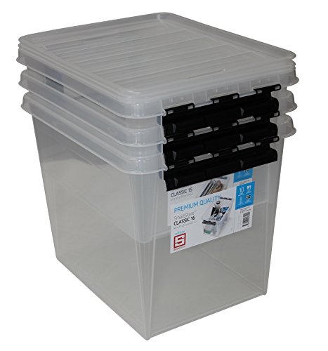 Orthex 3141516 3er Set Clipbox Smart Store Classic 14, 15 und 16 Aufbewahrungsbox Plastik, transparent - 2