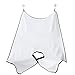 Panlom® Beard Bib Catcher Hair Nylon Shaving Cloth Beard Cutting Shaving Cape Repair Shape Apron Scarf Collection Trimming Catcher - White