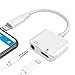 Price comparison product image Headphone Adapter 3.5mm for iPhone 7 Charger adapter Compatible for iPhone 7/7Plus 8/8Plus/XS/XR with Aux Audio & Charge Earphone adapter Splitter Cable Accessories Support iOS 12 System More