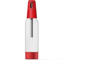 ZYNCUE 1000ml Portable Sparkling Water Maker Carbonate Juices and Drinks Anywhere You Go (Red)