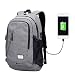 Produktbild Yogaw Laptop Rucksäcke bis zu 15,6 Zoll Leichte Tagesrucksäcke für Schul Geschäft Mehrzweck Backpack haben USB Kabel und Ladeanschluss – Grau