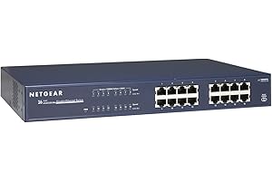 NETGEAR Switch Ethernet 16 porte Unmanaged JGS516, Switch Gigabit con opzioni di Montaggio desktop o su rack e assistenza limitata a vita