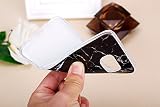 Felfy Weich Silikon Handyhülle für Samsung Galaxy S6 Edge,Galaxy S6 Edge Hülle Marble Malerei Schlank TPU Zurück Bumper HandyTasche Flexible Schutzhülle Zurück Marmor Muster Serie Linien Soft Back Cover Hülse Telefonkasten Protective Gummi Dünn Abdeckung für Samsung Galaxy S6 Edge [Marmor Schwarz] + 1x Silver Stylus + 1x Bling Dust Plug[Farbe Random] - 6