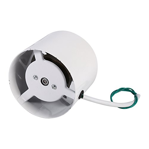 100mm Rohrventilator Rohrlüfter Lüfterflügel aus Stahl Drehzahl 2800R / Min Luftvolumen 140m³ / H 220V 20W - 4