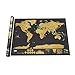 Produktbild ghfcffdghrdshdfh Scratch Map World Map Semi-Manual Hanging Gilt Sheet Fashion Creative