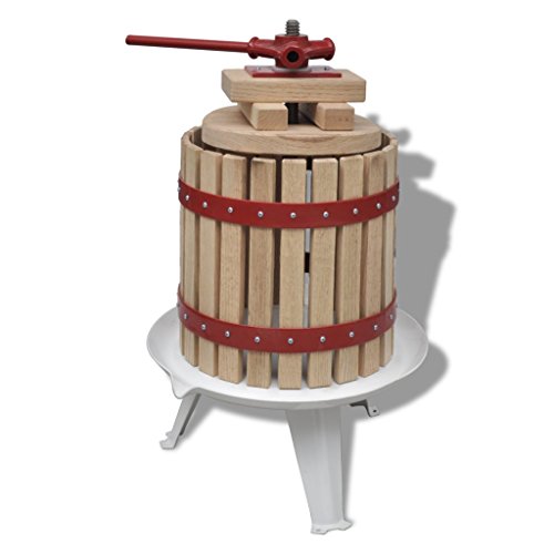 vidaXL Weinpresse Beerenpresse Obstpresse Saftpresse Fruchtpresse 12 Liter 140597