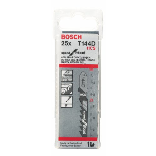 Bosch Pro Stichsägeblatt Speed for Wood zum Sägen in Holz (25 Stück, T 144 D) - 2