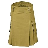  SHYNE KILTS U.K - Falda - Falda Escocesa - Hombre Verde Caqui