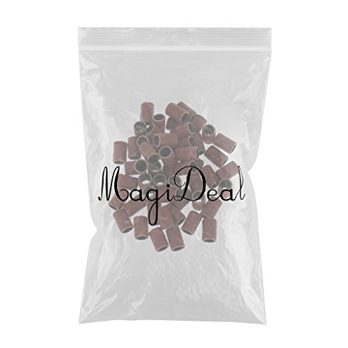 MagiDeal 50 Stück Nail Art Nagelfräser Ersatz Schleifband, Schleifhülsen – 120 # (Medium Grit) - 2