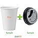 Produktbild Streetfood Packaging Pappbecher schwarz 12oz SIP Thru lids| Takeaway-, Becher mit Deckel SIP Thru 12oz (340ml) | Einweg Kaffeebecher mit Deckel schwarz SIP Thru 340,2 g (12 oz)