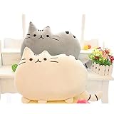 Weichem Plüsch Süße Katze Form Kissen kissenpolster Sofa Spielzeug Wohnkultur 5 Farbe (Grau) - 8
