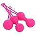 Produktbild Liebeskugeln Beckenboden Kegel Balls Set für Frauen Beckenbodentraining und Sextraining,Beckenbodentrainer Kugeln mit Groß & Klein,Silikon Ben Wa Bälle Schwer - Wasserfest,Rosa